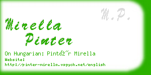 mirella pinter business card